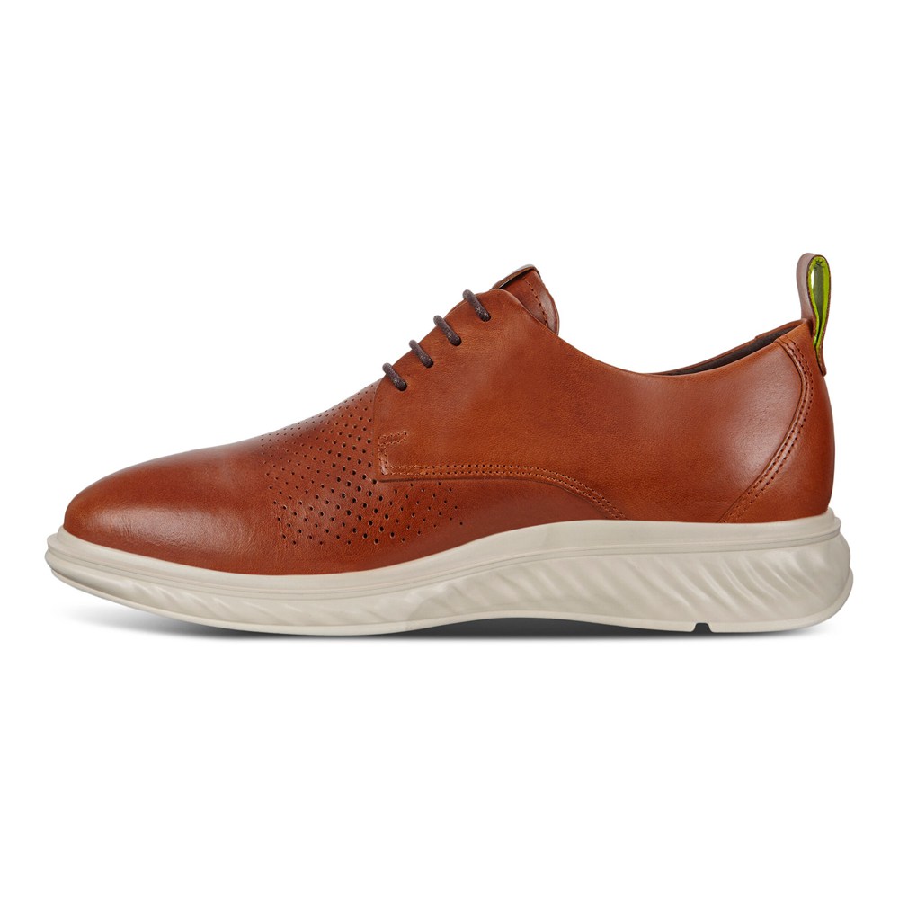 Zapatos Derby Hombre - ECCO St.1 Hybrid Lite Plain-Toes - Marrom - HEU348756